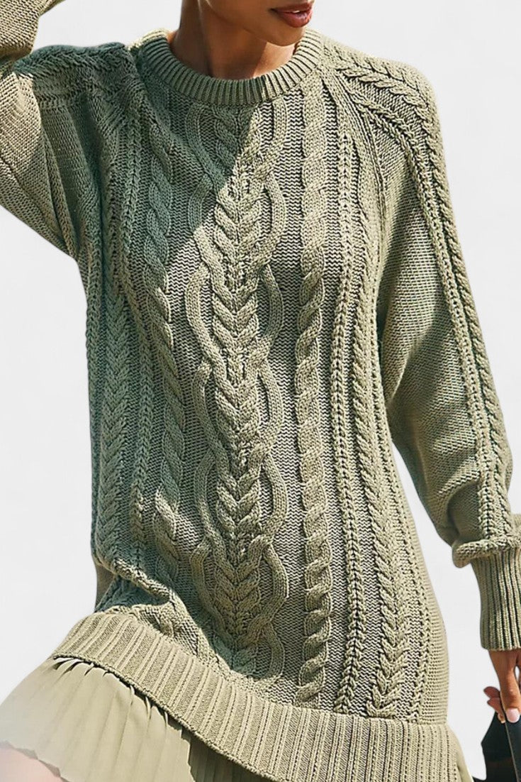 Daina Vestido Mini de Punto con Forma Retorcida