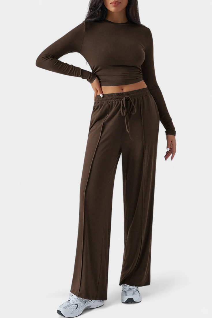 Celaen Conjunto de 2 Piezas con Escote Redondo