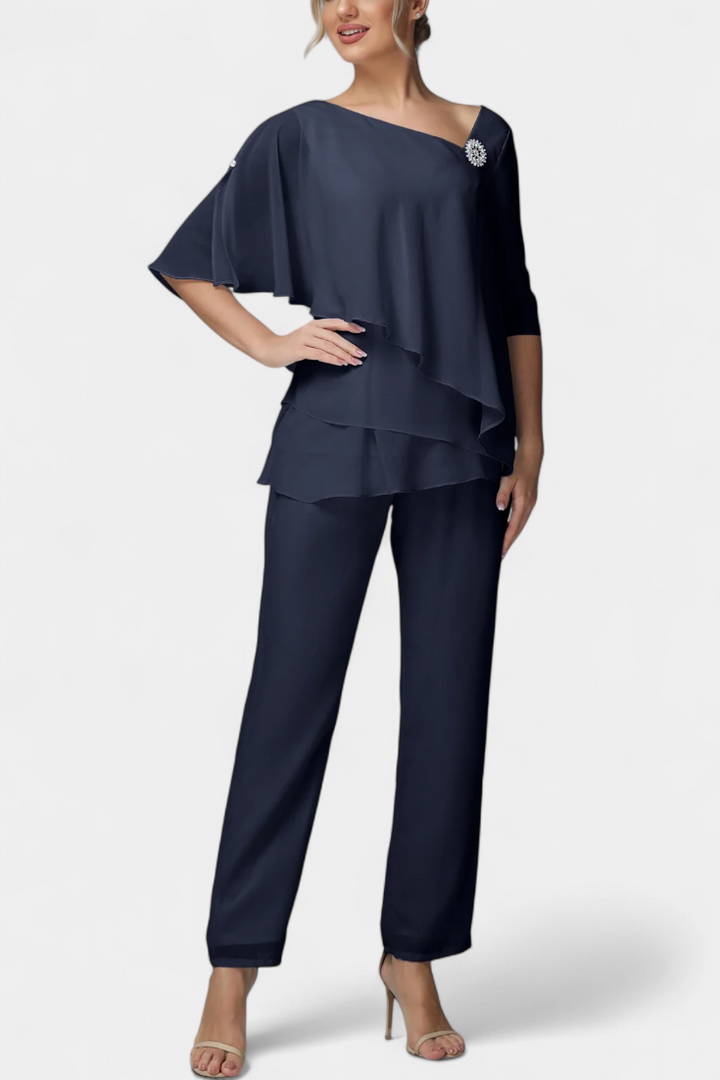 Dinah Conjunto de Dos Piezas con Silueta Femenina sin Esfuerzo