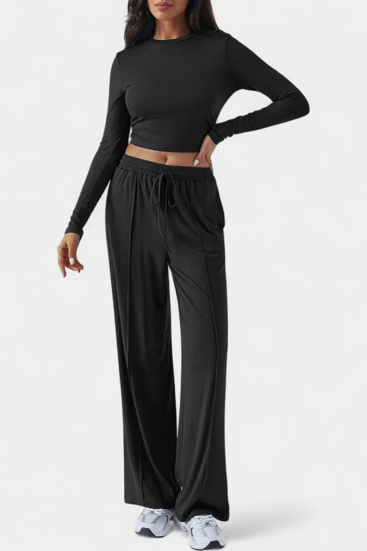 Celaen Conjunto de 2 Piezas con Escote Redondo