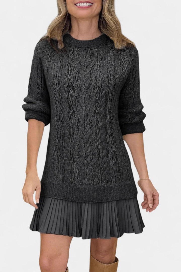 Daina Vestido Mini de Punto con Forma Retorcida