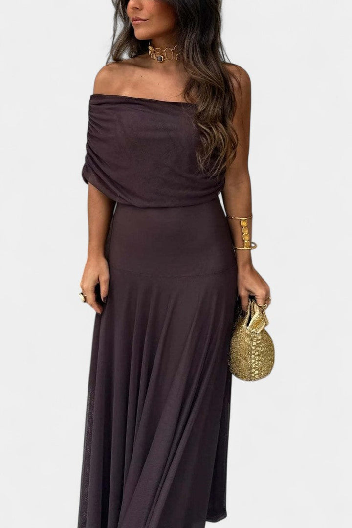 Jessamy Vestido Maxi Tie-Dye de Un Hombro