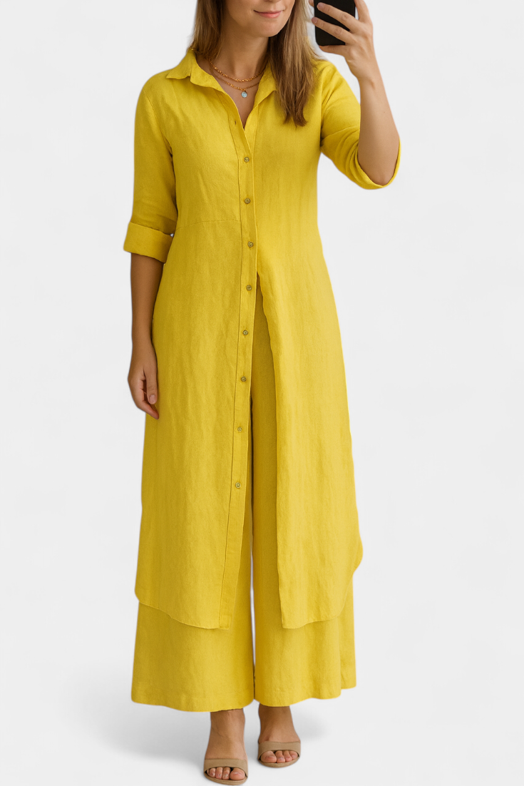 Palmer Conjunto de Lino Atemporal