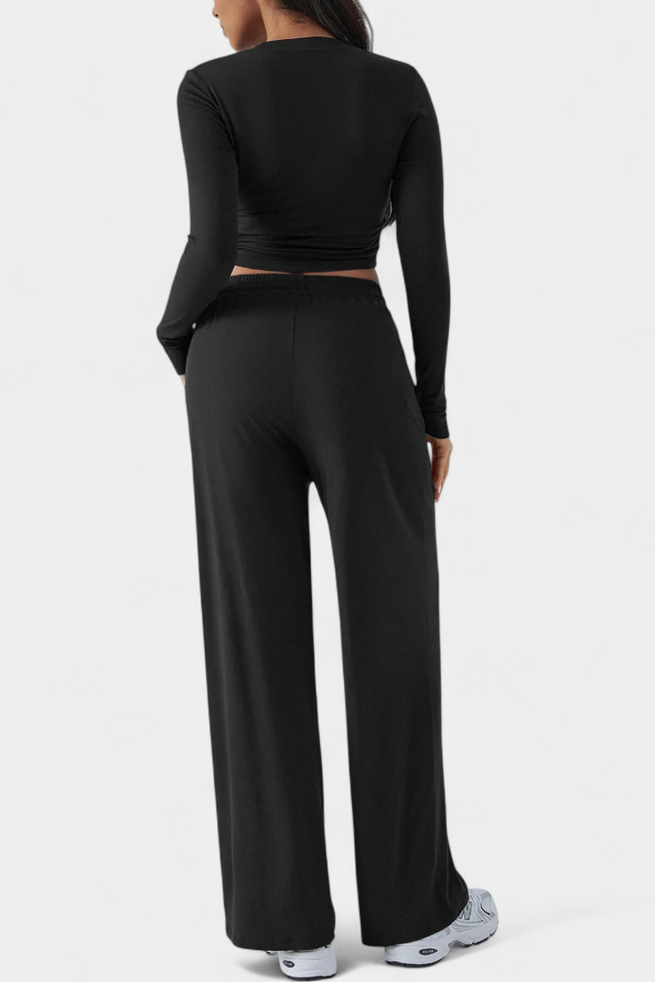 Celaen Conjunto de 2 Piezas con Escote Redondo