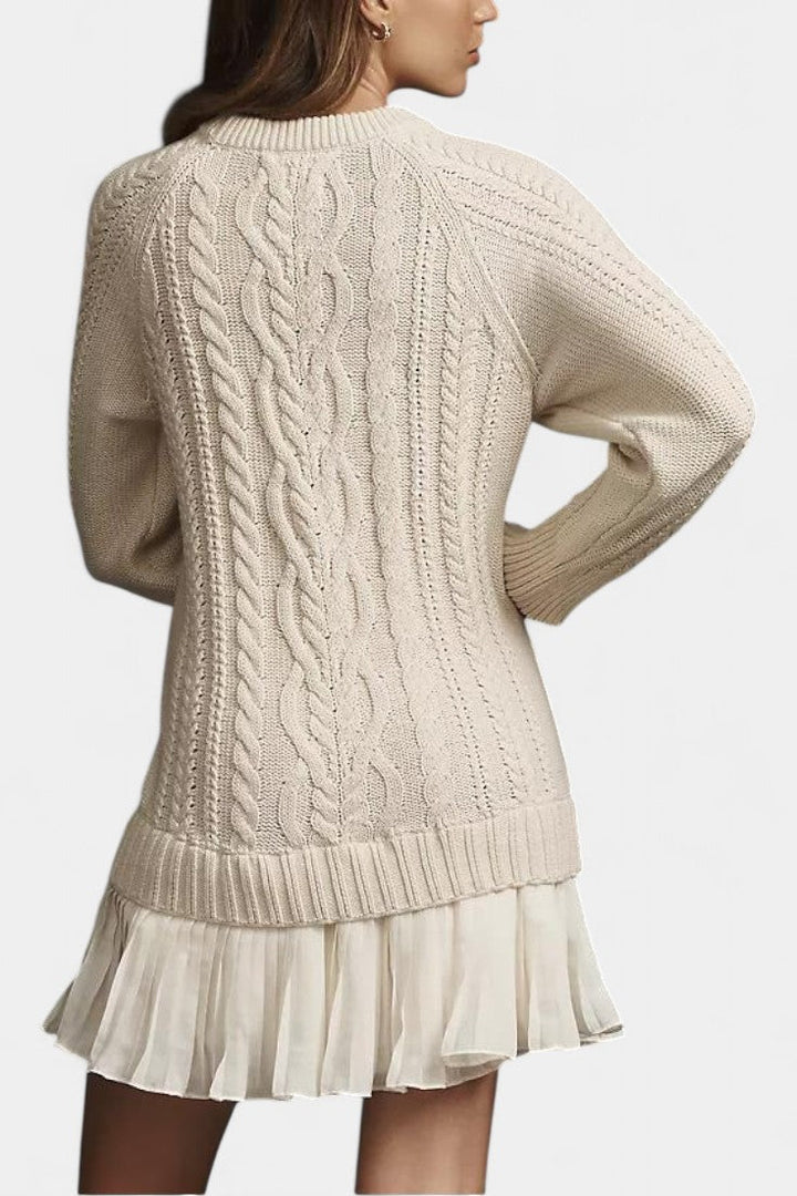 Daina Vestido Mini de Punto con Forma Retorcida