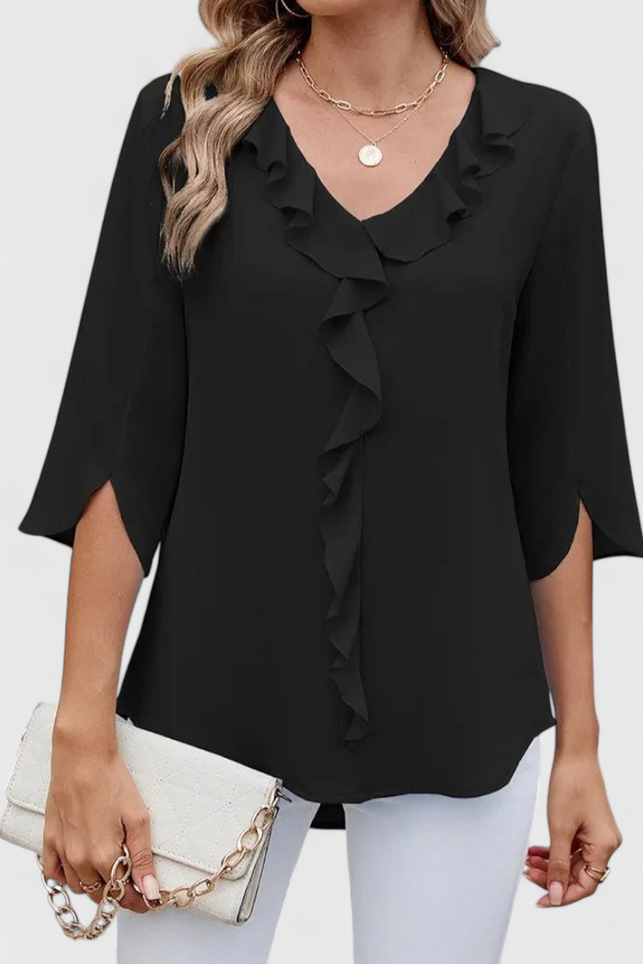 Annemiek Blusa Casual con Corte Suelto y Estilo Sofisticado