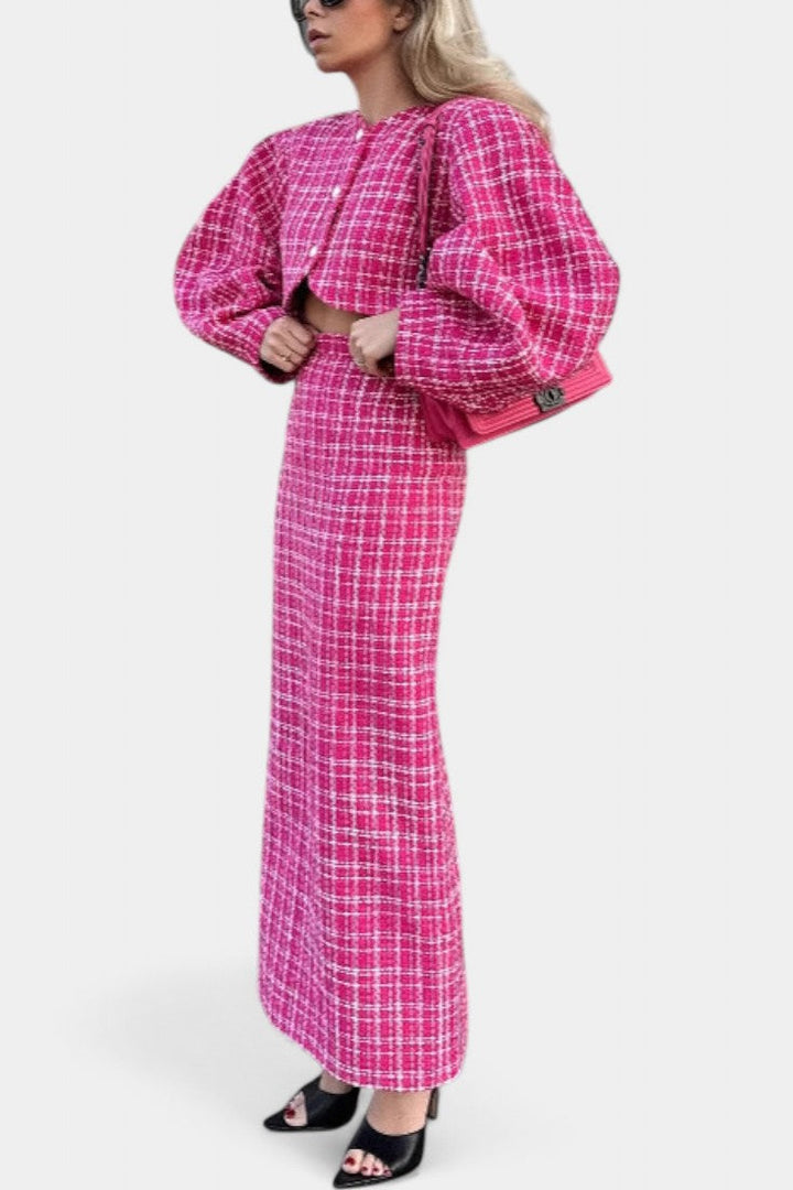 Frankie Traje de Cuadros de Otoño