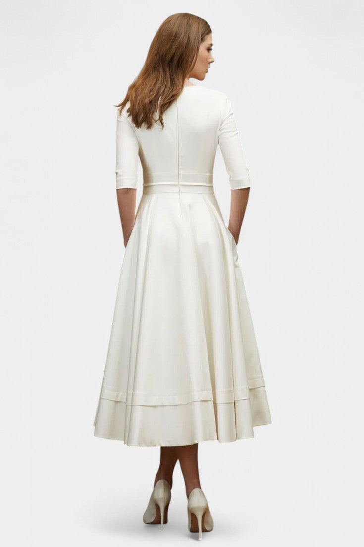 Nylah Vestido Midi A-Line de Encanto Vintage