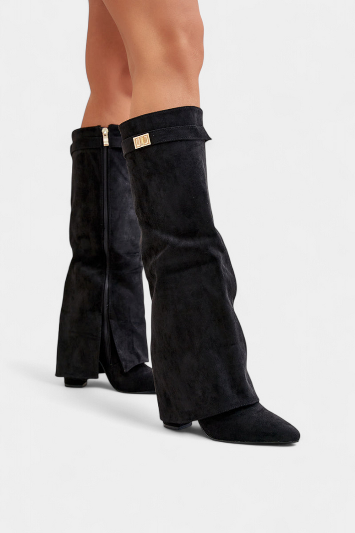 Raya Botas hasta la Rodilla con Tacón Bloque