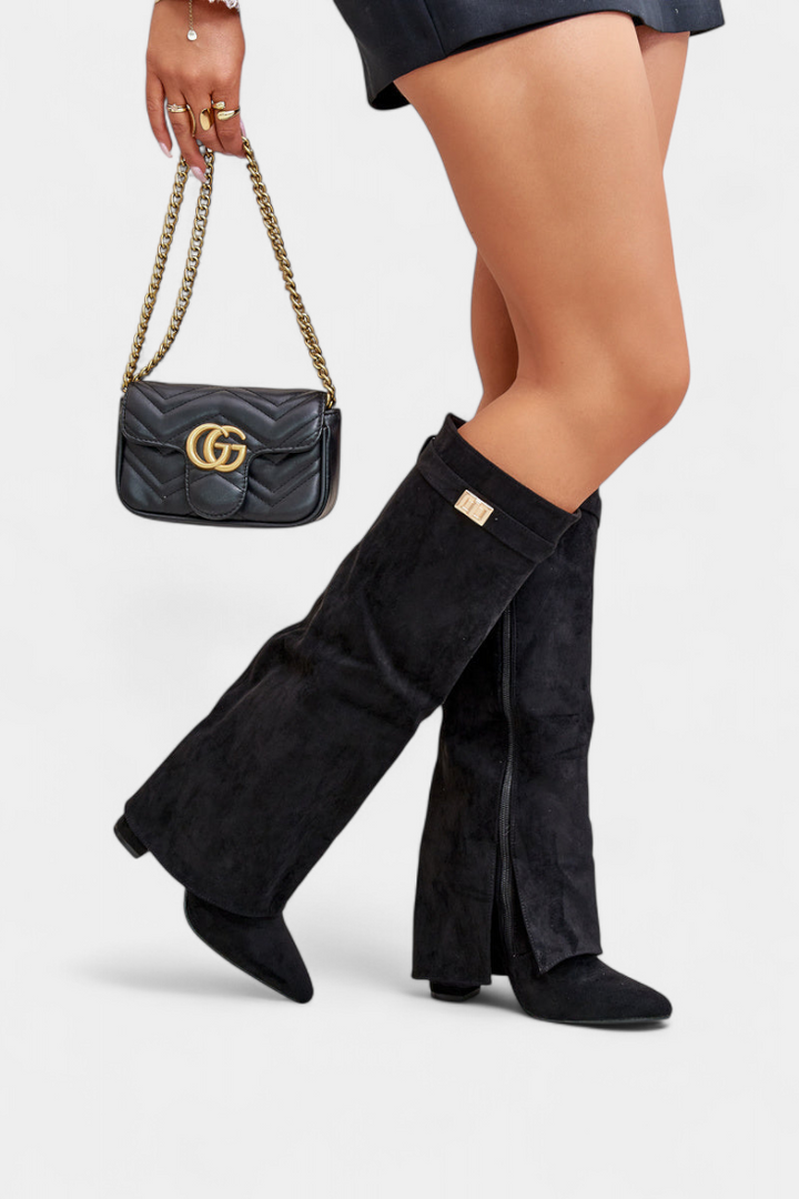 Raya Botas hasta la Rodilla con Tacón Bloque